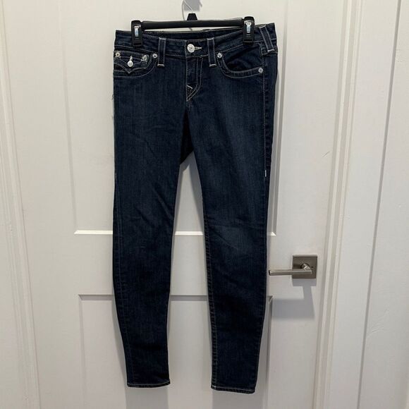 True Religion Low Rise Skinny Jeans, Size 28 - Picture 1 of 13